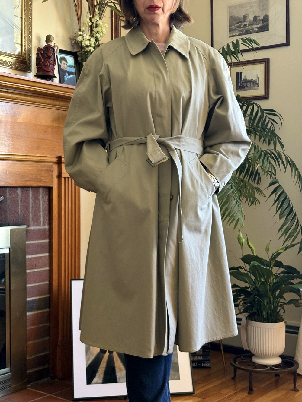 MARELLA Beige Belted Trench Coat